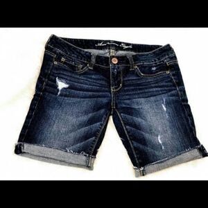 American Eagle distressed cut off bermuda shorts size 4